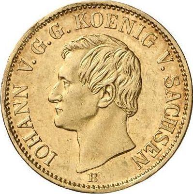 Obverse Krone 1862 B - Gold Coin Value - Saxony-Albertine, John
