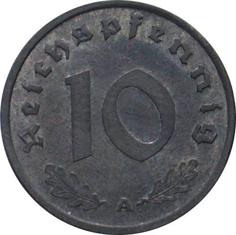 Obverse 10 Reichspfennig 1941 A "Type 1940-1945" -  Coin Value - Germany, Third Reich