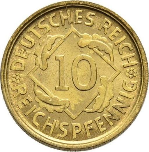 Anverso 10 Reichspfennigs 1925 D - valor de la moneda  - Alemania, República de Weimar