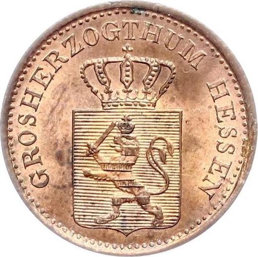 Obverse 1 Pfennig 1862 - Coin Value - Hesse-Darmstadt, Louis III