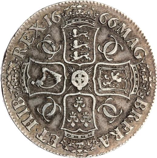 Reverse Crown 1666 "Second laureate bust" - Silver Coin Value - United Kingdom, Charles II