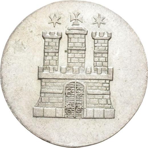 Awers monety - 1 szeląg 1846 - cena  monety - Hamburg, Wolne Miasto