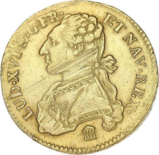 Obverse Double Louis d'Or 1782 K - Gold Coin Value - France, Louis XVI