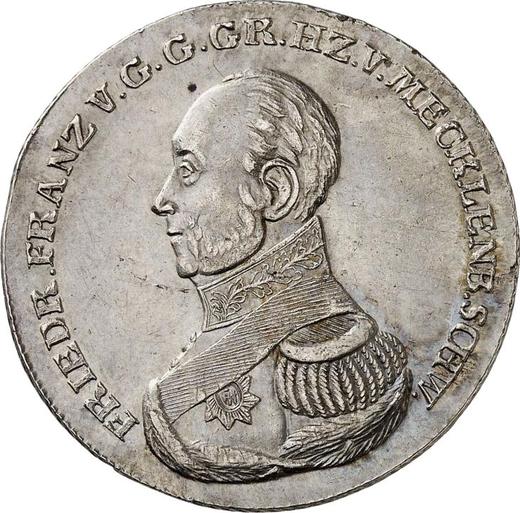 Obverse 2/3 Thaler 1825 "Type 1825-1826" - Silver Coin Value - Mecklenburg-Schwerin, Frederick Francis I
