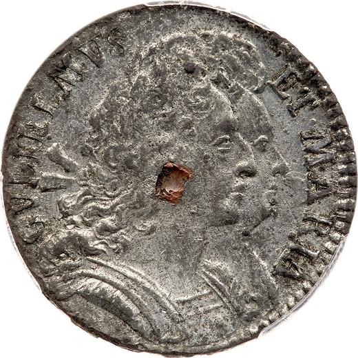 Obverse Halfpenny 1690 "Cuirassed bust" -  Coin Value - United Kingdom, William III and Mary II
