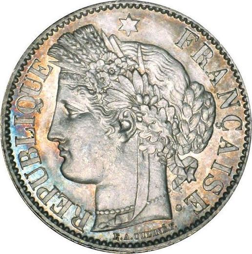 Obverse 2 Francs 1887 A "With Motto" - Silver Coin Value - France, Third Republic