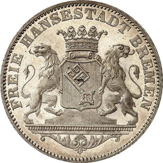 Obverse 36 Grote 1864 - Silver Coin Value - Bremen, Free City