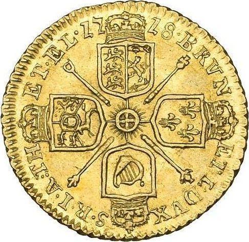 Reverse Quarter Guinea 1718 - Gold Coin Value - United Kingdom, George I