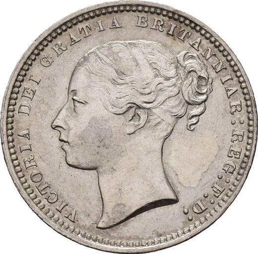 Obverse Shilling 1869 - Silver Coin Value - United Kingdom, Victoria