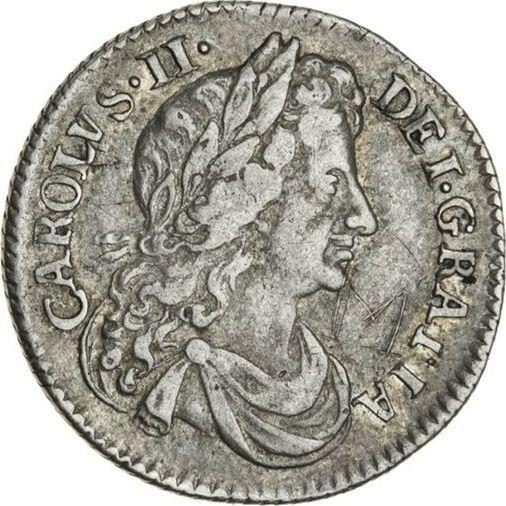 Obverse Sixpence 1680 - Silver Coin Value - United Kingdom, Charles II