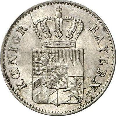 Avers 3 Kreuzer 1855 - Silbermünze Wert - Bayern, Maximilian II