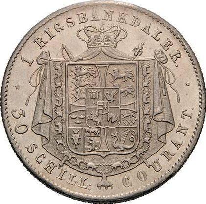 Reverse 30 Schilling 1847 FF - Silver Coin Value - Schleswig-Holstein, Christian VIII