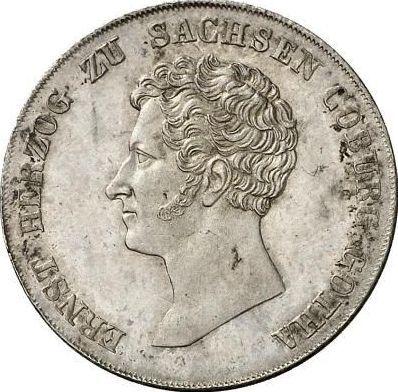 Obverse 10 Kreuzer 1837 - Silver Coin Value - Saxe-Coburg and Gotha, Ernest I