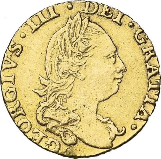 Аверс монеты - 1/2 гинеи 1778 года "Четвертый тип" - цена золотой монеты - Великобритания, Георг III