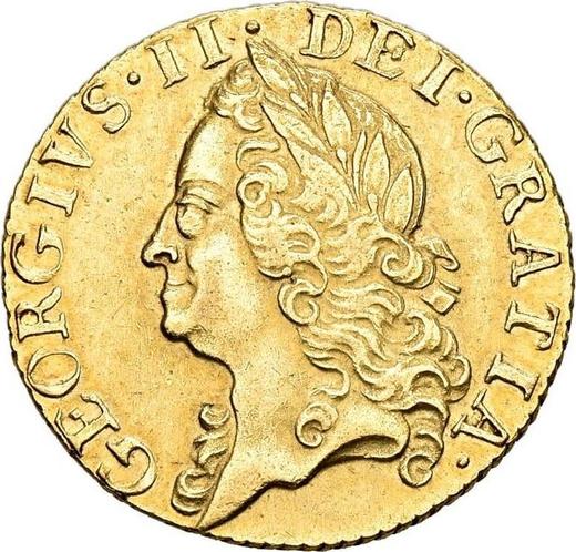 Obverse Half Guinea 1751 "Old Head" - Gold Coin Value - United Kingdom, George II
