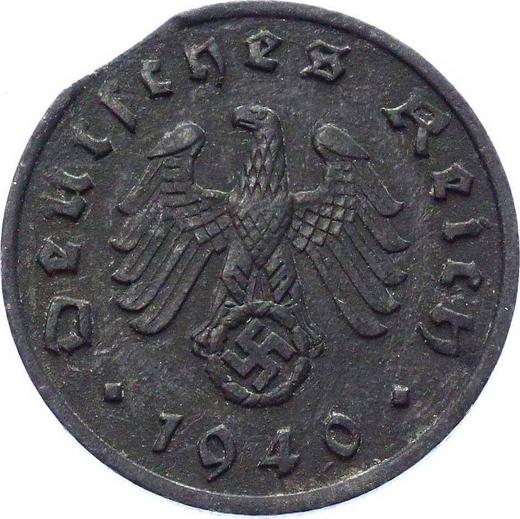Reverse 1 Reichspfennig 1940 A "Type 1940-1945" -  Coin Value - Germany, Third Reich