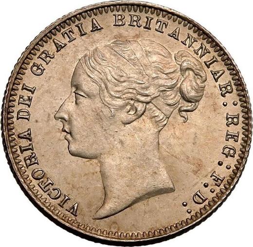 Anverso 6 peniques 1877 Sin número - valor de la moneda de plata - Gran Bretaña, Victoria