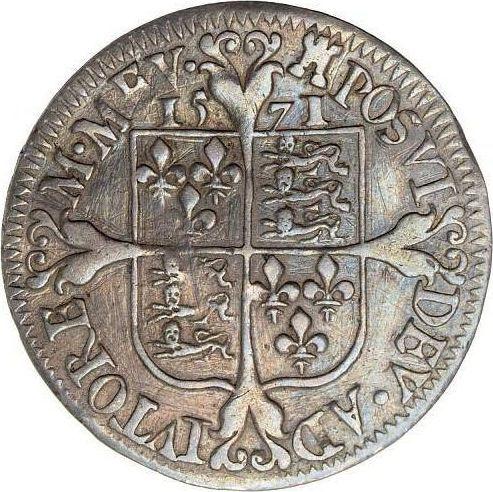 Reverse Sixpence 1571 "Milled coinage" - Silver Coin Value - United Kingdom, Elizabeth I