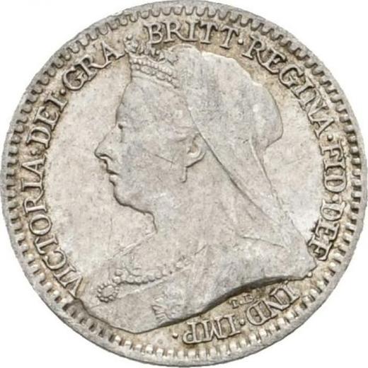 Awers monety - 1 pens 1896 TB "Typ 1893-1901" - cena srebrnej monety - Wielka Brytania, Wiktoria