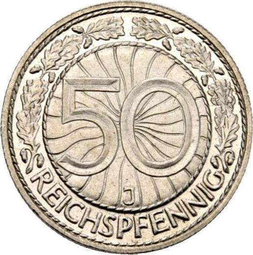 Reverse 50 Reichspfennig 1928 J - Coin Value - Germany, Weimar Republic