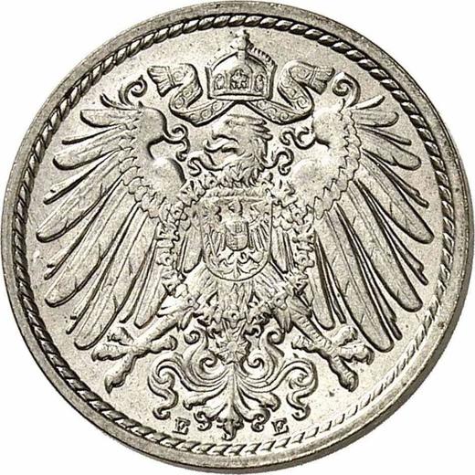Reverse 5 Pfennig 1893 E "Type 1890-1915" -  Coin Value - Germany, German Empire