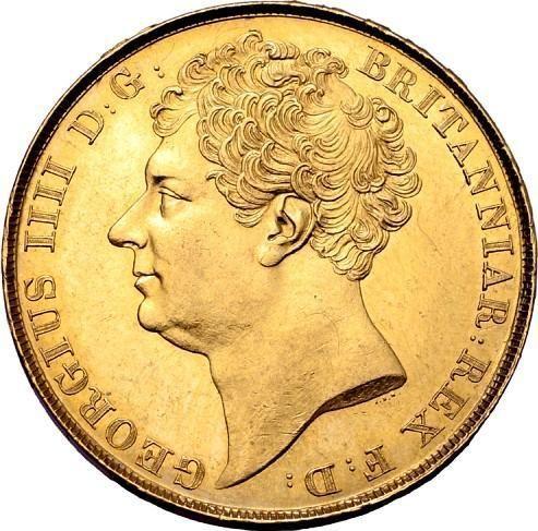Obverse Two pounds 1823 BP - Gold Coin Value - United Kingdom, George IV