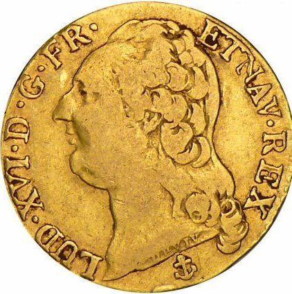 Awers monety - Louis d'or 1790 H - cena złotej monety - Francja, Ludwik XVI