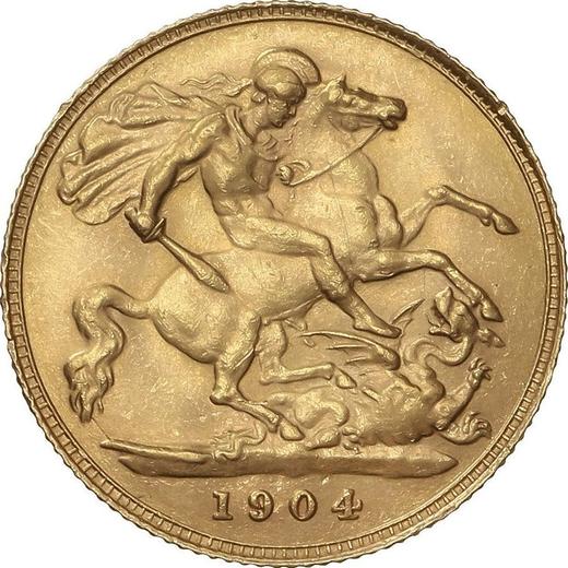 Reverse Half Sovereign 1904 - Gold Coin Value - United Kingdom, Edward VII