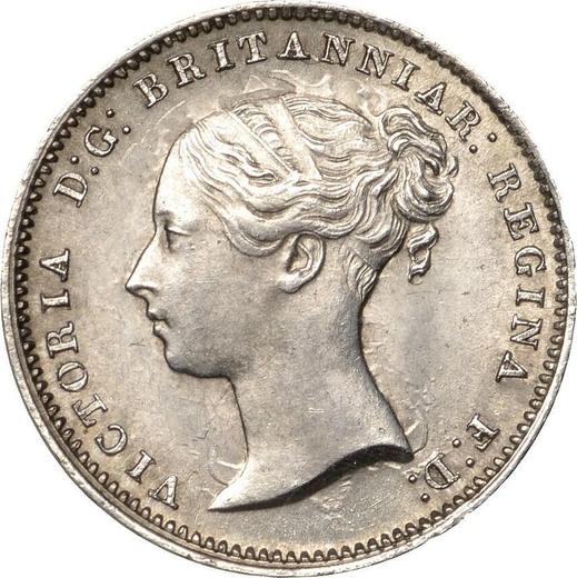 Avers 3 Pence 1855 - Silbermünze Wert - Großbritannien, Victoria