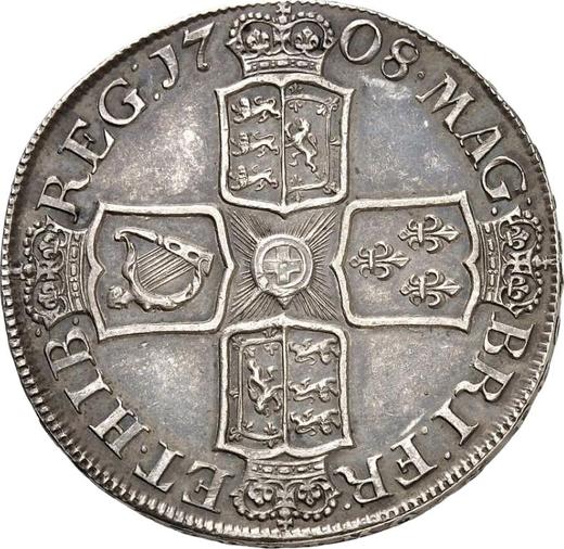 Revers 1 Krone 1708 "Zweiter Porträttyp" - Silbermünze Wert - Großbritannien, Anne
