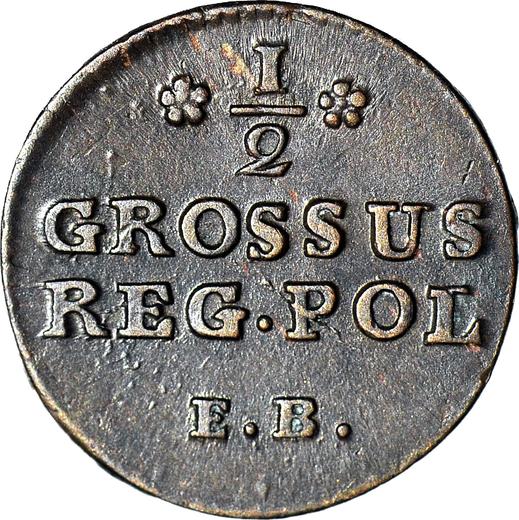 Reverse 1/2 Grosz 1780 EB -  Coin Value - Poland, Stanislaus II Augustus