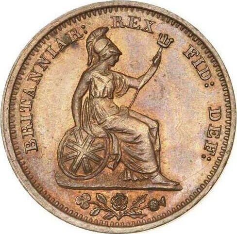 Reverse Half Farthing 1830 -  Coin Value - United Kingdom, George IV