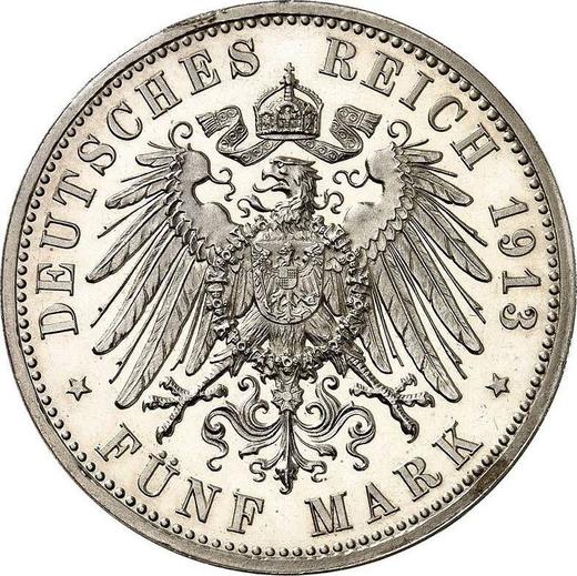 Reverse 5 Mark 1913 A "Prussia" - Silver Coin Value - Germany, German Empire