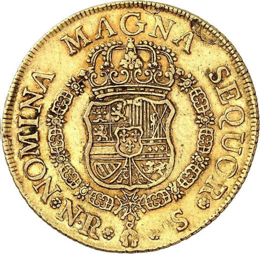 Reverse 8 Escudos 1755 NR S "Type 1755-1760" - Gold Coin Value - Colombia, Ferdinand VI