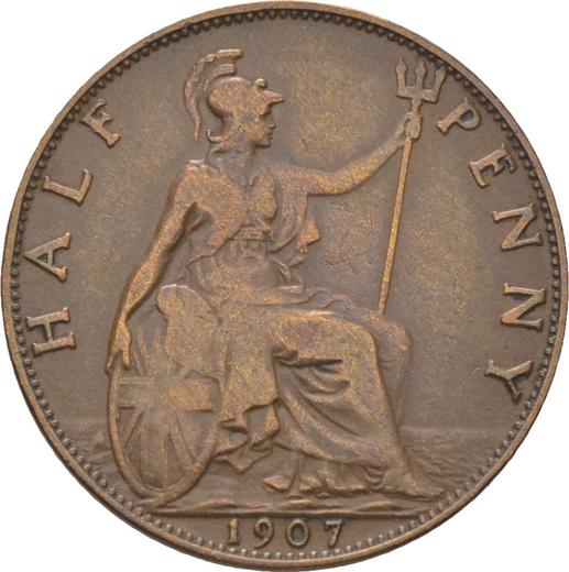 Reverse Halfpenny 1907 -  Coin Value - United Kingdom, Edward VII