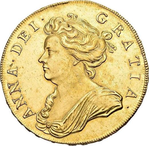 Obverse Five guineas 1706 "Post Union" - Gold Coin Value - United Kingdom, Anne
