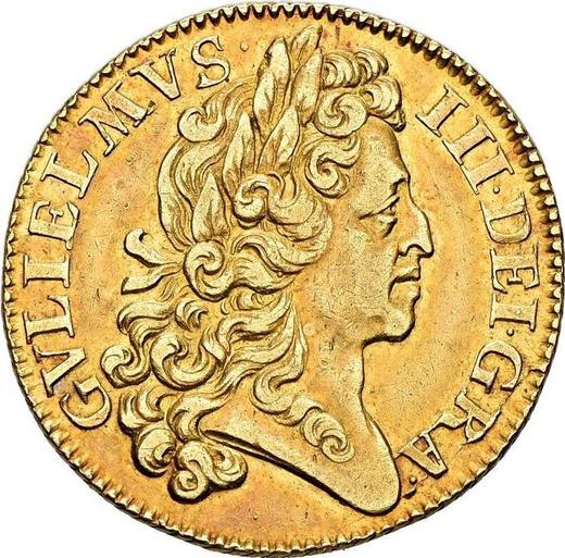 Obverse Guinea 1701 "Third laureate bust" - Gold Coin Value - United Kingdom, William III