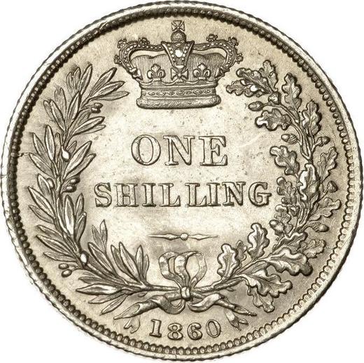 Reverse Shilling 1860 - Silver Coin Value - United Kingdom, Victoria