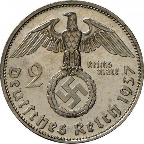 Revers 2 Reichsmark 1937 G "Typ 1936-1939" - Silbermünze Wert - Deutschland, Drittes Reich