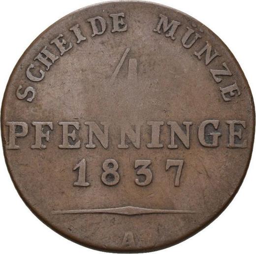 Revers 4 Pfennige 1837 A - Münze Wert - Preußen, Friedrich Wilhelm III