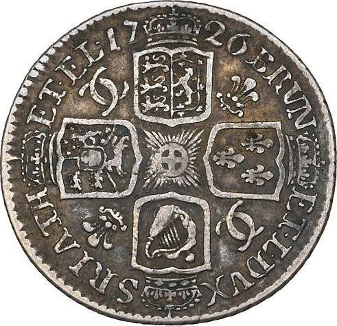 Reverse Shilling 1726 WCC "Second draped bust" Roses and "CC" in angles - Silver Coin Value - United Kingdom, George I