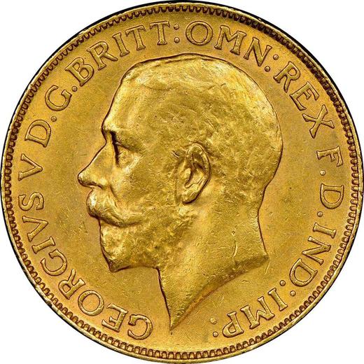 Obverse Sovereign 1924 SA - Gold Coin Value - RSA, George V