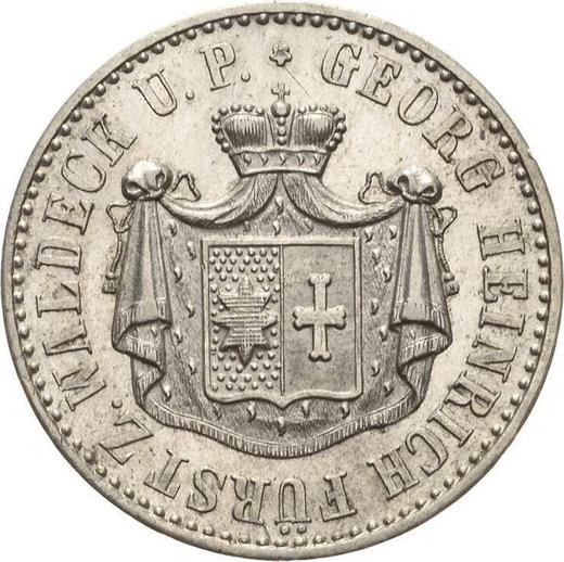 Obverse 1/6 Thaler 1843 A - Silver Coin Value - Waldeck-Pyrmont, George Heinrich