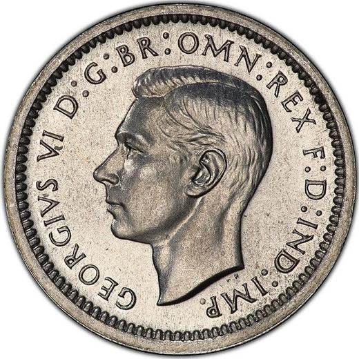 Obverse Twopence 1941 HP - Silver Coin Value - United Kingdom, George VI