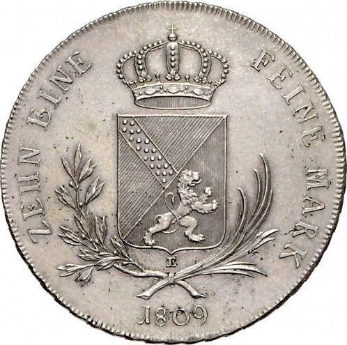 Reverse Thaler 1809 BE - Silver Coin Value - Baden, Charles Frederick