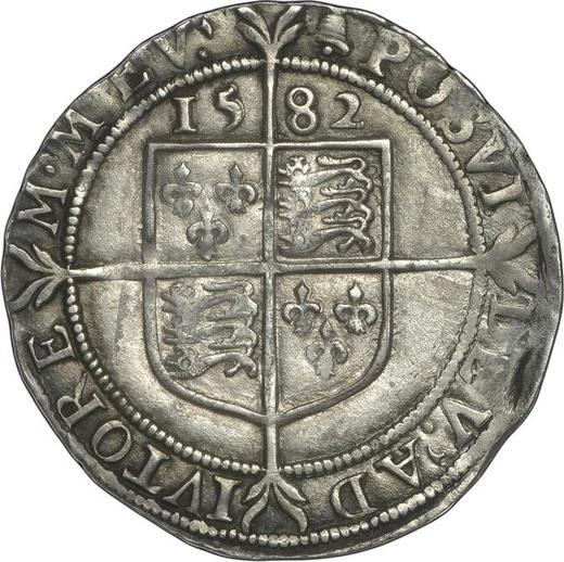 Reverse Sixpence 1582 "Sixth issue" ELIZAB - Silver Coin Value - United Kingdom, Elizabeth I