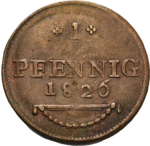 Reverse 1 Pfennig 1826 "Type 1823-1826" -  Coin Value - Saxe-Hildburghausen, Frederick