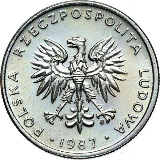 Obverse 20 Zlotych 1987 MW - Coin Value - Poland, Peoples Republic