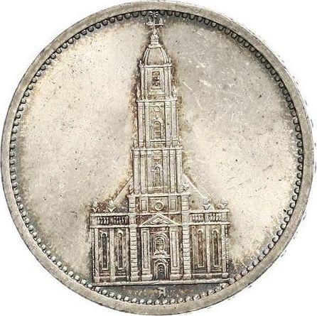Obverse 5 Reichsmark 1935 A "Garrison Church (undated)" - Silver Coin Value - Germany, Third Reich