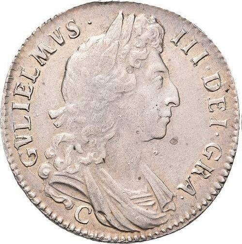 Obverse Halfcrown 1696 C "Large Shields" - Silver Coin Value - United Kingdom, William III